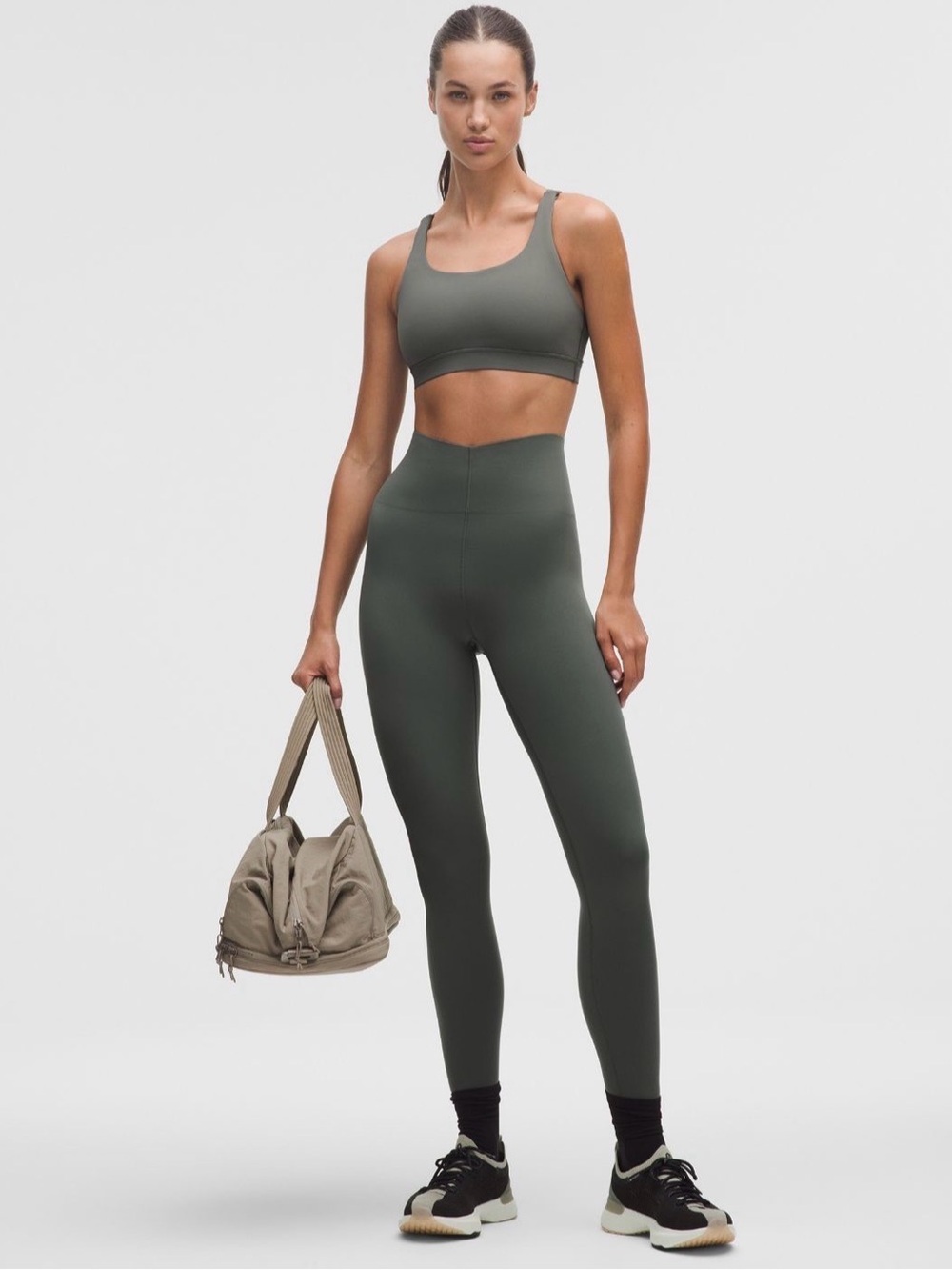 🆕💚 Lululemon Glow Up Super High Rise Tight 25” Palm Deco